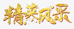 精英风采 艺术字