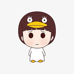 不开心的小女孩