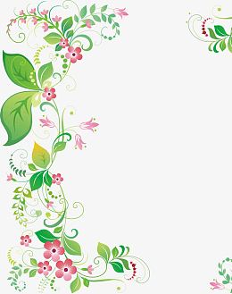 绿色藤蔓花