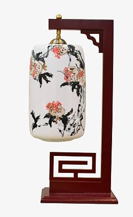 中式落地灯免抠素材