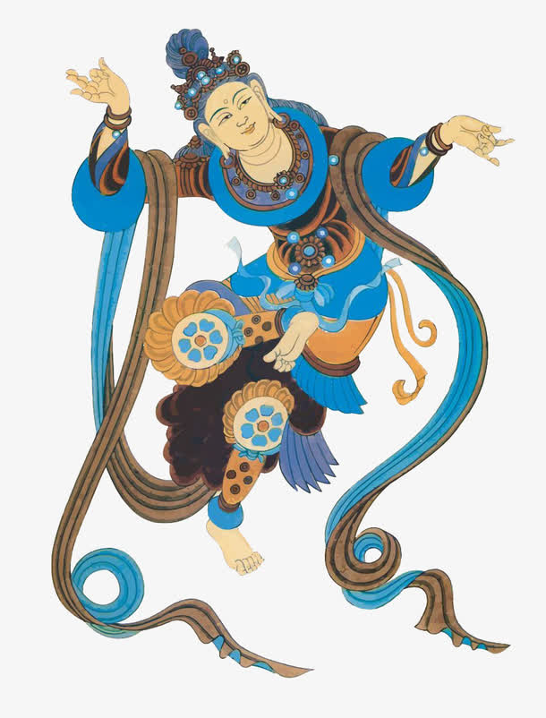 敦煌艺术壁画免抠素材