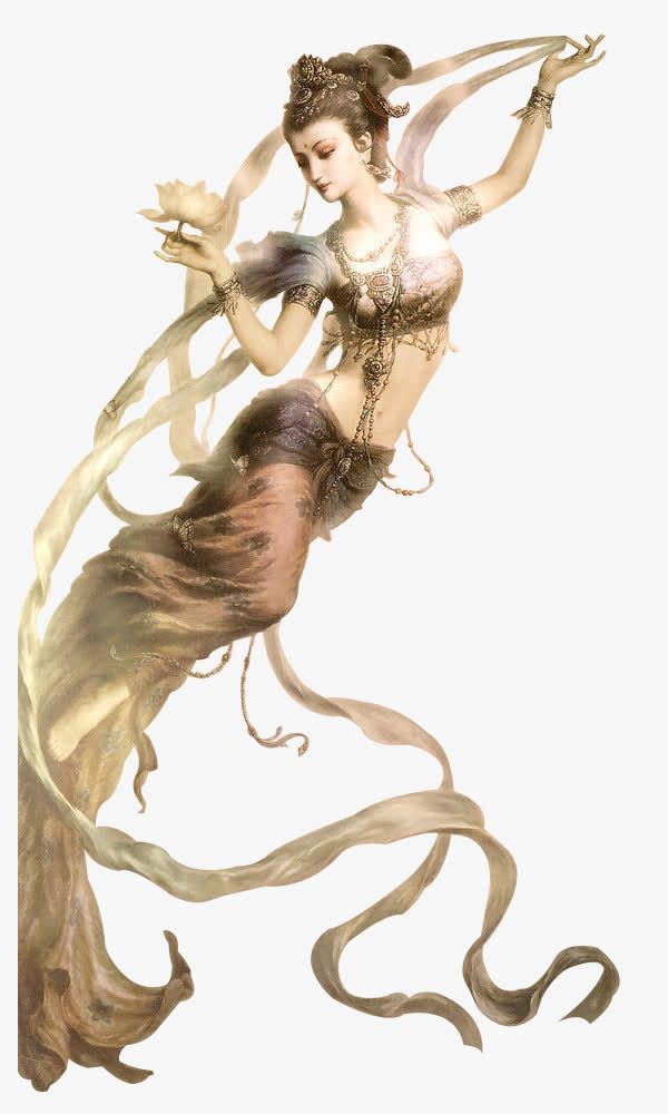 敦煌壁画飞天仙女