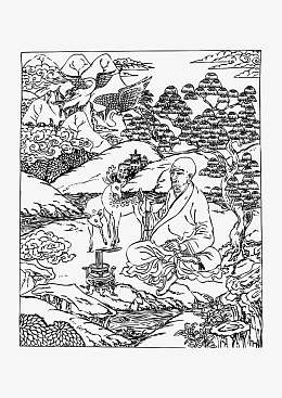 矢量藏族宗教壁画