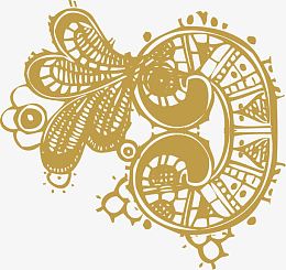 刺绣花纹矢量图