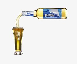 啤酒倒酒杯