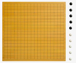 黄色围棋盘