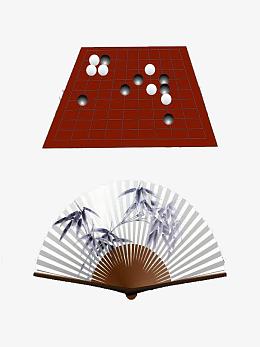 围棋中国风扇子