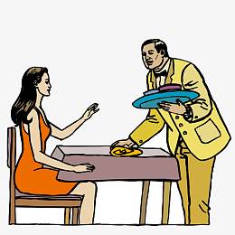 擦桌子收拾卫生的服务员