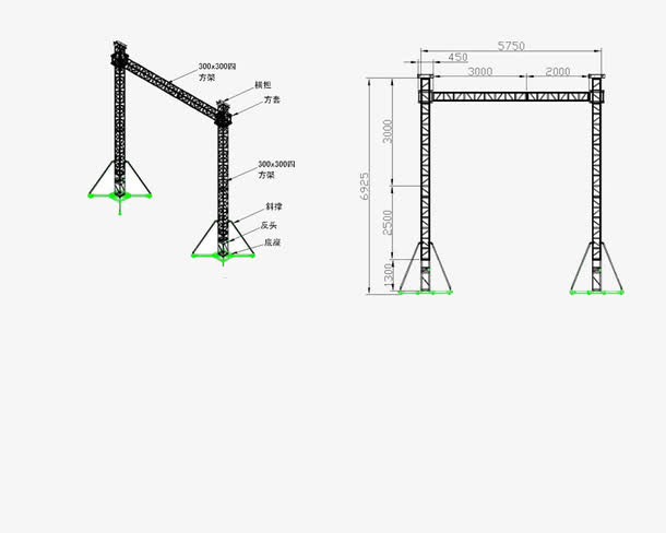 关键词 : 立面图,灯光架,说明图,尺寸标注[声明] 觅元素所有素材为