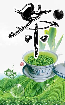 茶园茶业广告素材背景
