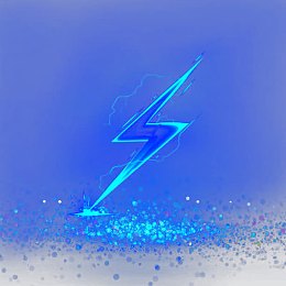 蓝色炫光炫酷黑色光效科