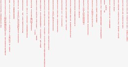 英文密集红色竖排效果字体
