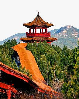 彩色风景走廊
