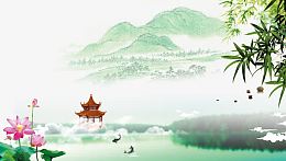 中国复古古典水墨画