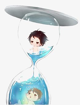 可爱美人鱼沙漏