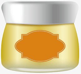 珍珠粉柠檬蜜带标签瓶子