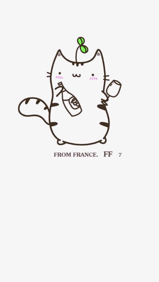喝酒的小猫咪