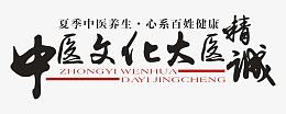 中医文化大医精诚艺术字