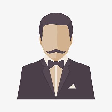 矢量男士头像素材