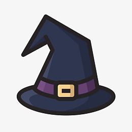 万圣节帽子恐怖魔术可怕的女巫万