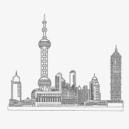 手绘陆家嘴