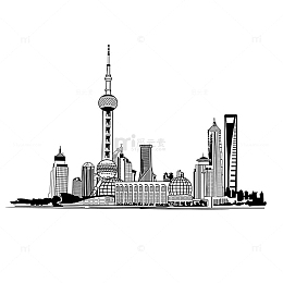 手绘陆家嘴