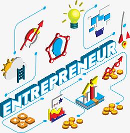 矢量手绘经营运营图案