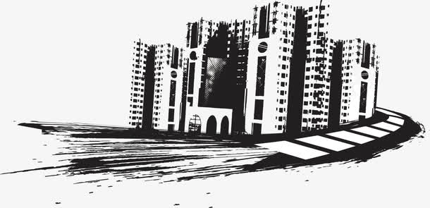 矢量高楼大厦
