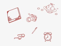 手绘办公用品