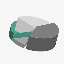 矢量ppt立体饼状图