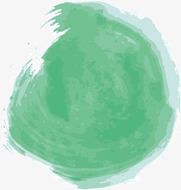 绿色水彩墨迹