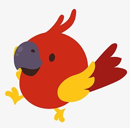 卡通鹦鹉