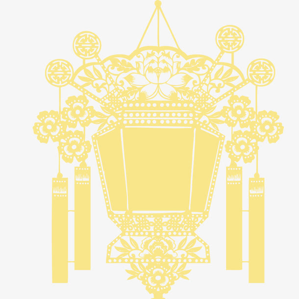 剪纸灯笼免抠素材免费下载_觅元素51yuansu.com