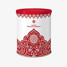 中国风红色茶叶包装罐子素材