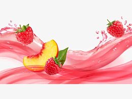 水墨果汁