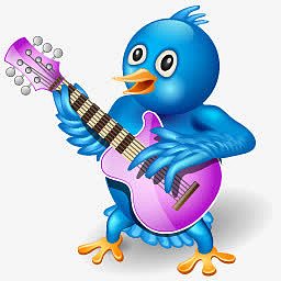 Twitter吉他图标