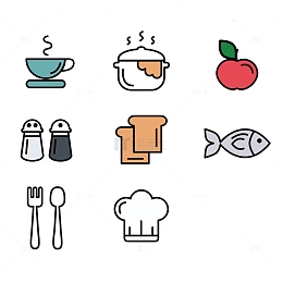 简笔画厨具