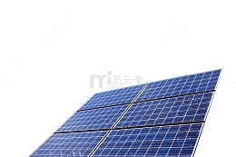 蓝色太阳能光伏发电板