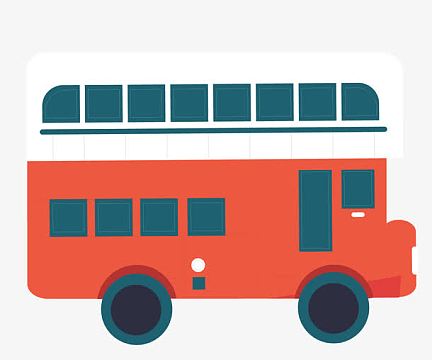 卡通交通工具大巴车