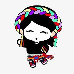 高兴的女孩