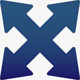 矢量扁平四向箭头png图片