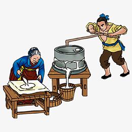 古代豆腐制作过程