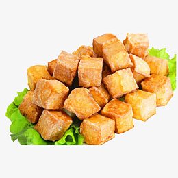 油炸鱼豆腐实物图