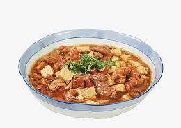 豆腐炖肥肠