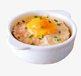 咸蛋蒸肉饼