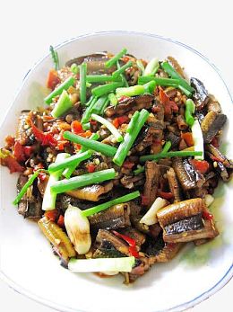 葱段爆炒鳝鱼