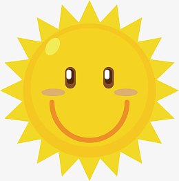 黄色笑脸小太阳
