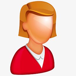 白人女老板图标