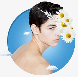 男士洗头用品广告