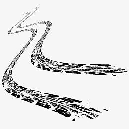 车轮印车胎印车胎纹水墨纹